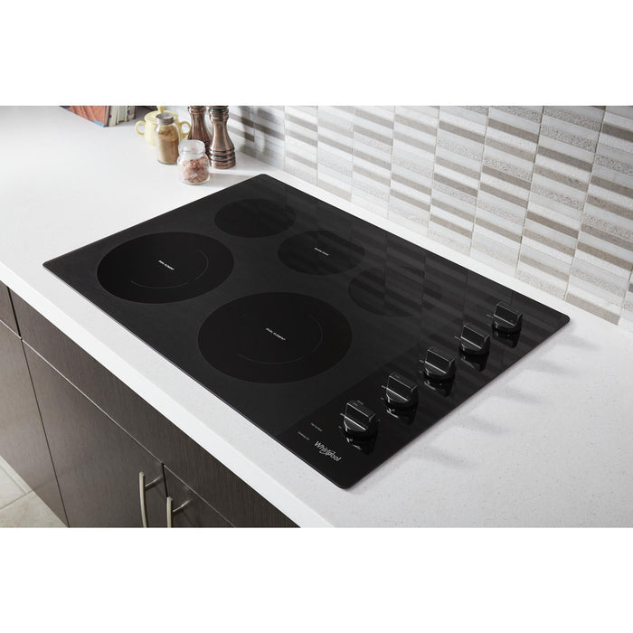 Surface de cuisson électrique Whirlpool de 30 po à 5 éléments - noire - WCE77US0HB