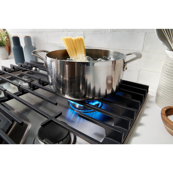 Surface de cuisson à gaz Whirlpool de 30 po avec grilles en fonte à charnières EZ-2-LiftMC - WCGK5030PB