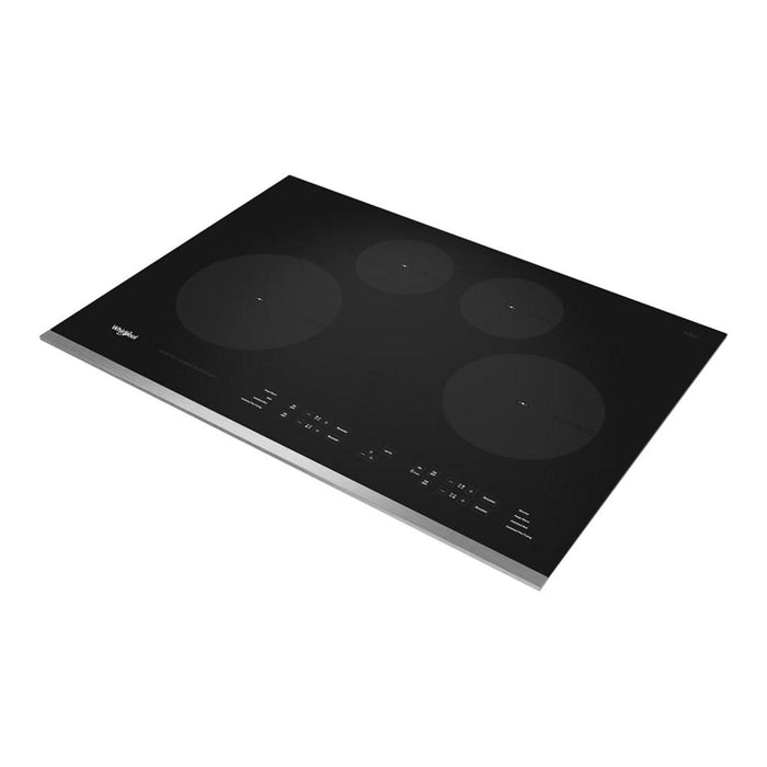Surface de cuisson à induction Whirlpool de 31 po à 4 éléments - acier inoxydable - WCI55US0JS