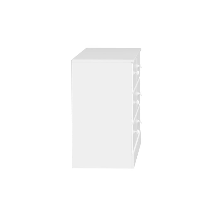 Commode Astrid à 6 tiroirs - blanche