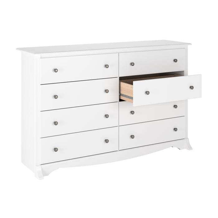 Commode Monterey à 8 tiroirs - blanche