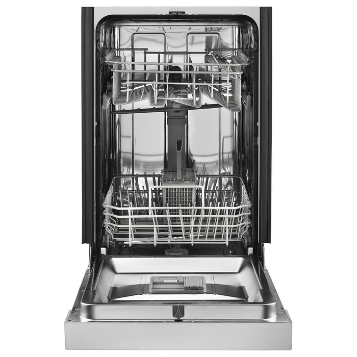 Lave-vaisselle encastré Whirlpool de 18 po et de 50 dBA avec commandes à l’avant - armoire en acier inoxydable monochrome - WDPS5118PM