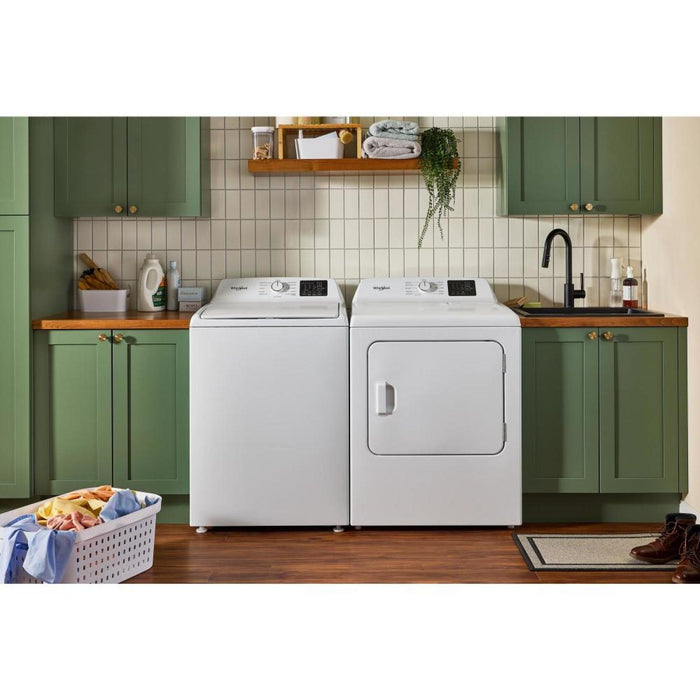 Laveuse à chargement par le haut 4,8 pi3 et sécheuse électrique 7 pi3 avec détection automatique de Whirlpool - blanches