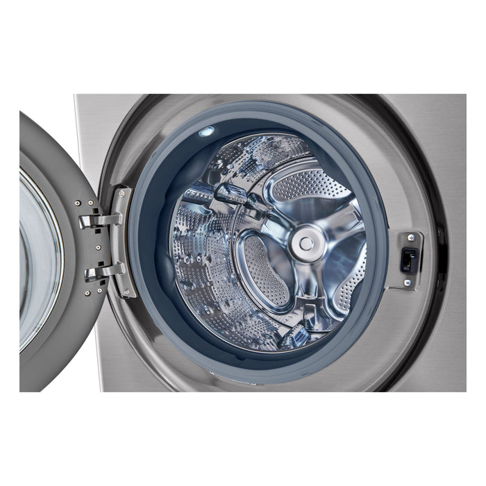 Tour de lavage LG à chargement frontal avec laveuse de 5,2 pi³ et sécheuse de 7,4 pi³ - acier graphite - WKEX200HVA 