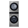 Tour de lavage LG à chargement frontal avec laveuse de 5,2 pi³ et sécheuse de 7,4 pi³ - acier graphite - WKEX200HVA 