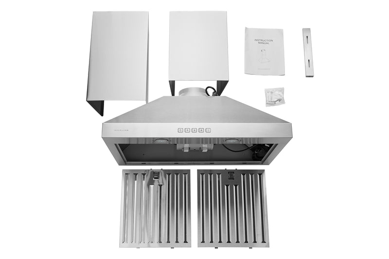 Hotte de cuisinière murale Hauslane WM-540 de 30 po - WM-540SS-30
