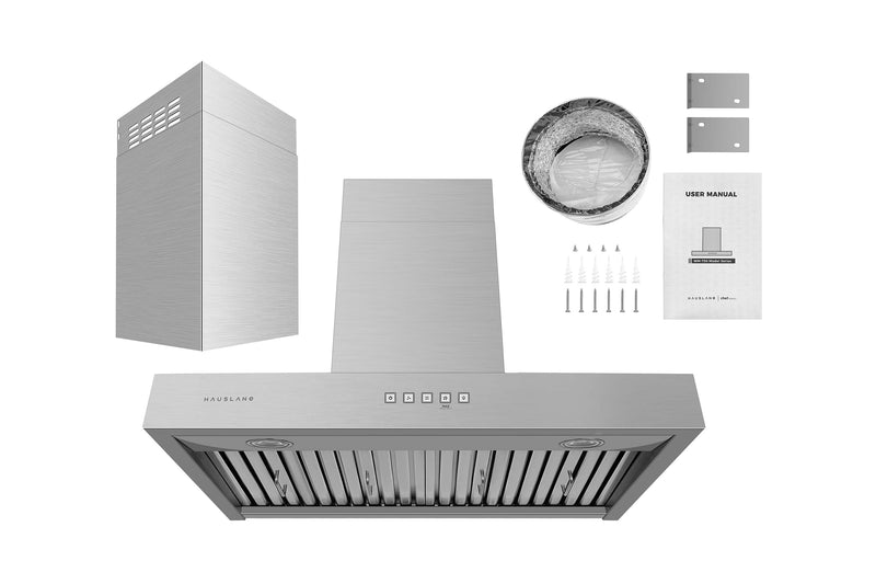 Hotte de cuisinière murale Hauslane WM-730 de 30 po - WM-730SS-30