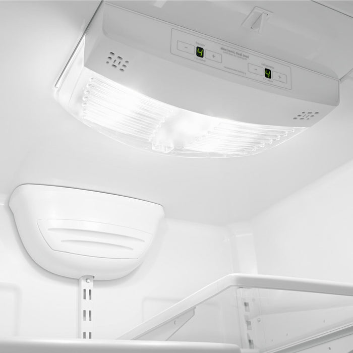 Réfrigérateur Whirlpool de 18,7 pi³ et de 30 po à congélateur inférieur - blanc sur blanc - WRB329DFBW