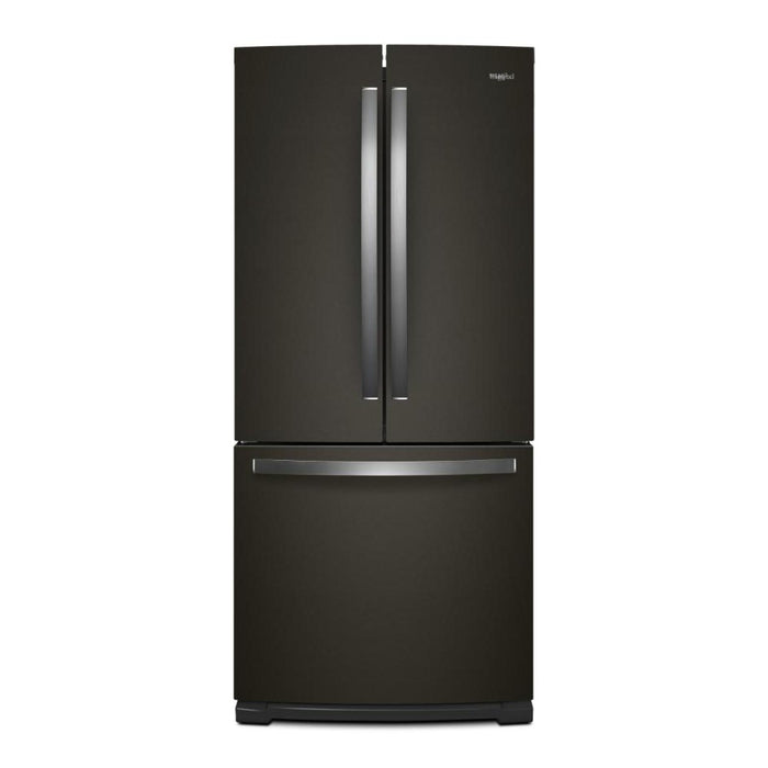 Réfrigérateur Whirlpool de 20 pi³ et de 30 po à portes françaises - acier inoxydable noir - WRF560SMHV