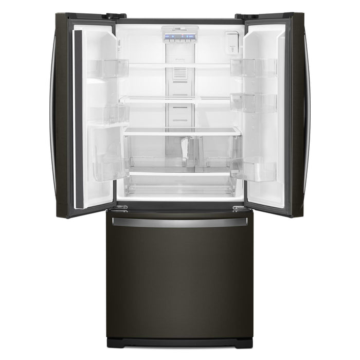 Réfrigérateur Whirlpool de 20 pi³ et de 30 po à portes françaises - acier inoxydable noir - WRF560SMHV