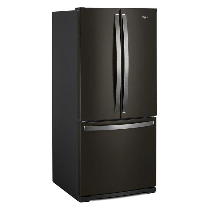 Réfrigérateur Whirlpool de 20 pi³ et de 30 po à portes françaises - acier inoxydable noir - WRF560SMHV