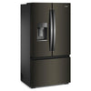Whirlpool 36” 23.4 Cu. Ft. French Door Refrigerator – Black Stainless Steel - WRFC7036RV | Réfrigérateur Whirlpool à portes françaises, 23,4 pi³, 36 po de largeur, profondeur de comptoir réelle – Acier inoxydable Noir – WRFC7036RV
