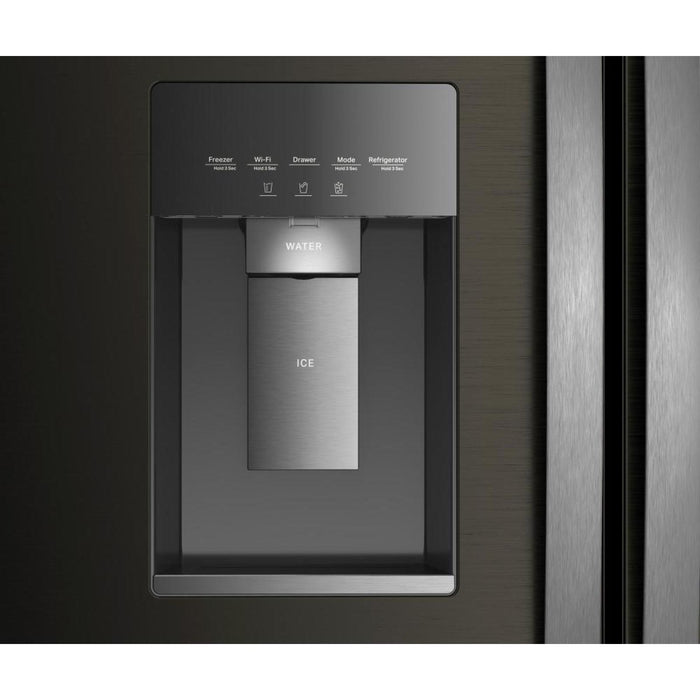 Réfrigérateur Whirlpool à portes françaises, 23,4 pi³, 36 po de largeur, profondeur de comptoir réelle – Acier inoxydable Noir – WRFC7036RV