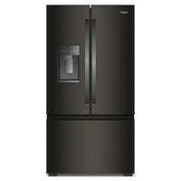Réfrigérateur Whirlpool à portes françaises, 23,4 pi³, 36 po de largeur, profondeur de comptoir réelle – Acier inoxydable Noir – WRFC7036RV