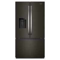  Réfrigérateur Whirlpool de 36 po et de 30 pi3 à portes françaises avec eau et glaçons - acier inoxydable noir - WRFF3536SV 