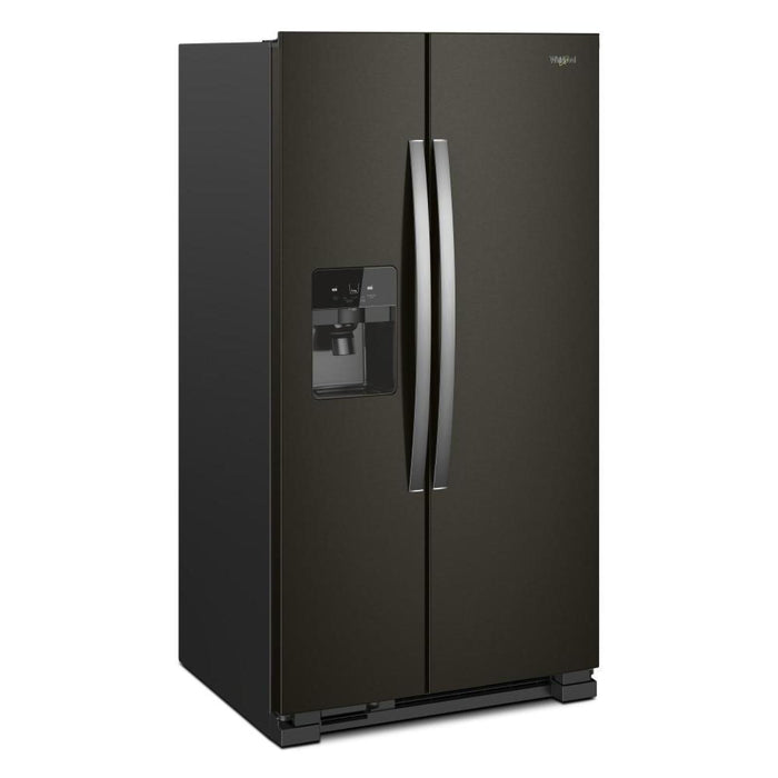 Réfrigérateur Whirlpool de 25 pi³ et de 36 po à compartiments juxtaposés - acier inoxydable noir - WRS555SIHV