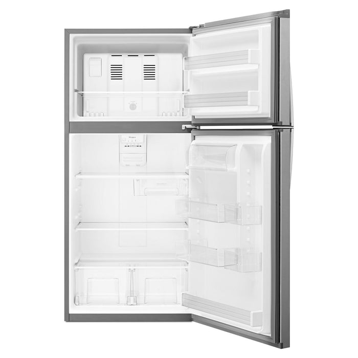 Réfrigérateur Whirlpool de 19,2 pi³ et de 30 po à congélateur supérieur - acier inoxydable monochrome - WRT549SZDM