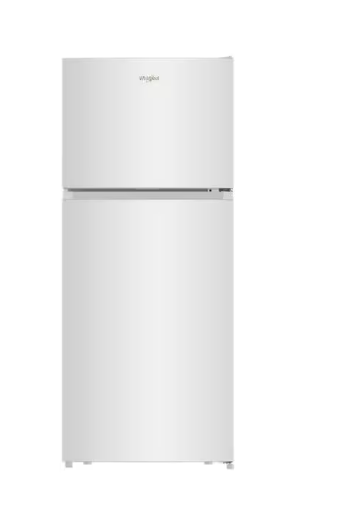 Réfrigérateur Whirlpool de 18 pi³ avec congélateur supérieur – Blanc – WRTX6418TW