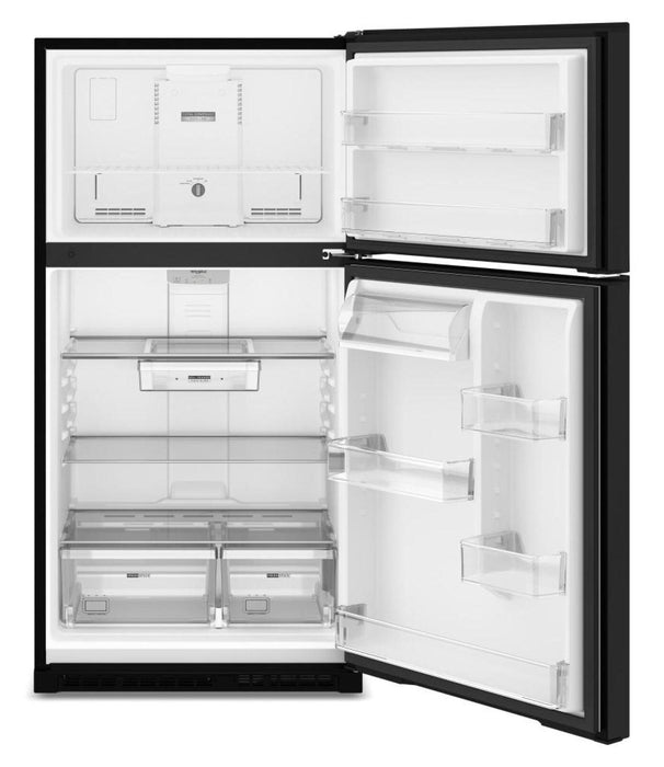 Réfrigérateur Whirlpool de 21 pi³ et de 32,8 po à congélateur supérieur - noir - WRTX7421TB