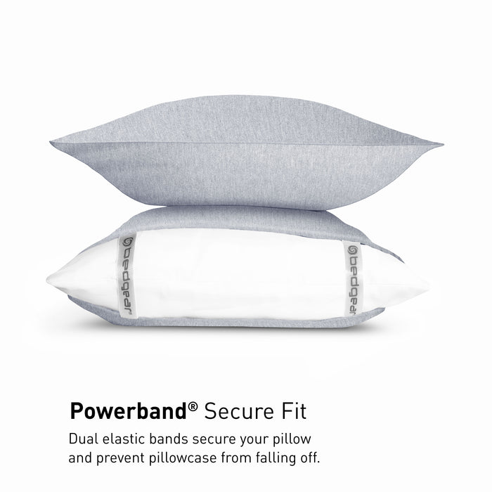 Ensemble de draps haute performance Hyper-WoolMC de BEDGEAR 4 pièces pour grand lit - gris clair