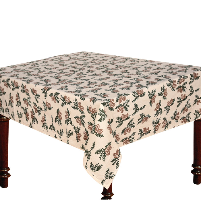 Nappe à motif de pommes de pin