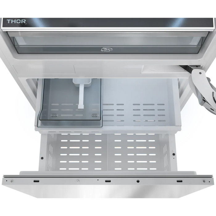 Réfrigérateur encastré Thor Kitchen de 30 po à congélateur inférieur et à panneau personnalisable - XRF3016BBP