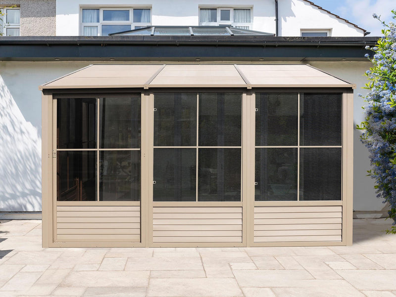 Gazebo Penguin Florence - Solarium mural 8x16 Toit d'acier