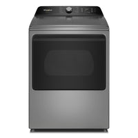 Sécheuse électrique intelligente Whirlpool à chargement par le haut de 7,5 pi3 avec séchage avec IA - argenté radieux - YWED8509TR