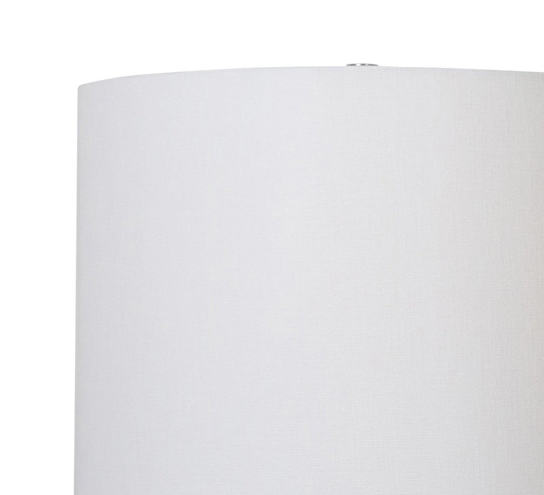 Lampe de table Abella de 24 po acier brossé avec recharge USB