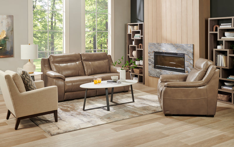 Fauteuil d’appoint Adel de 28,5 po en tissu d’apparence lin avec base en bois - beige