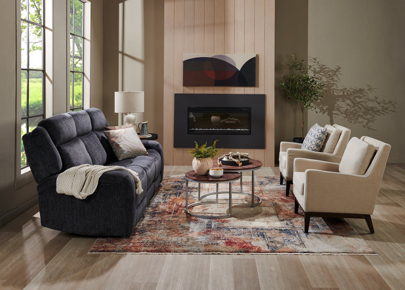 Fauteuil d’appoint Adel de 28,5 po en tissu d’apparence lin avec base en bois - beige