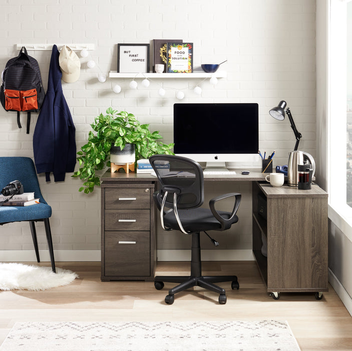 Lampe de travail et de bureau Adrian de 24 po noire