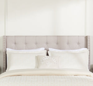 Ensemble d’édredon Argentina 4 pièces pour lit double ou grand lit - blanc