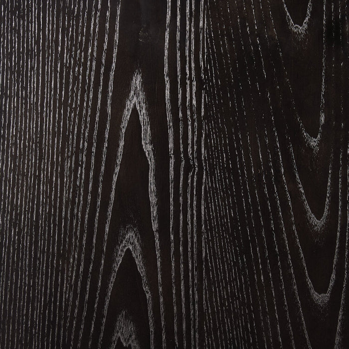 Armoire vitrée de salle à manger Alma, 42 po (L) x 78 po (H), avec rangement - anthracite noir