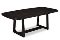  Table de salle à manger Alma de 86 po (L) avec base à tréteaux - anthracite noir