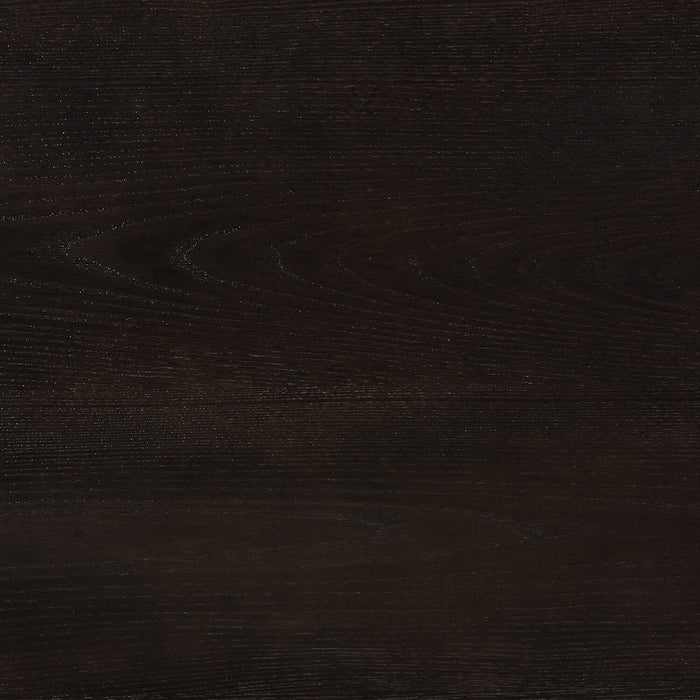 Table de salle à manger Alma de 86 po (L) avec base à tréteaux - anthracite noir