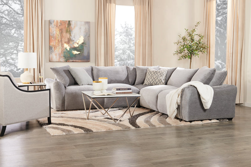 Table à café carrée moderne Amanda de 31,5 po - dessus en marbre blanc avec base en métal chromé