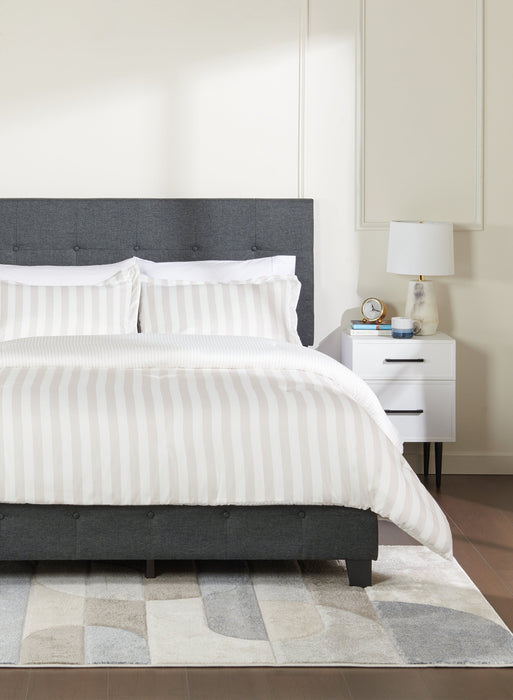 Ensemble d’édredon Ambrose 3 pièces pour très grand lit - avoine