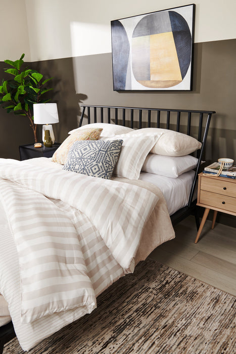 Ensemble d’édredon Ambrose de 3 pièces pour lit double ou grand lit - avoine