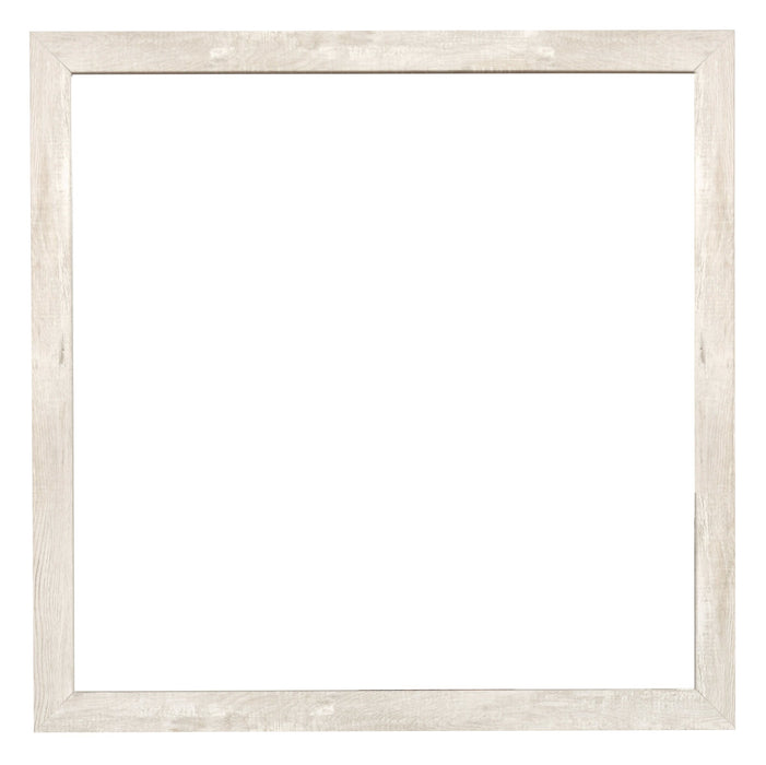 Miroir de commode de chambre à coucher Arbor - bois de grève blanc