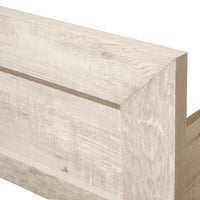  Lit à panneaux Arbor, bois de grève blanc - format très grand lit