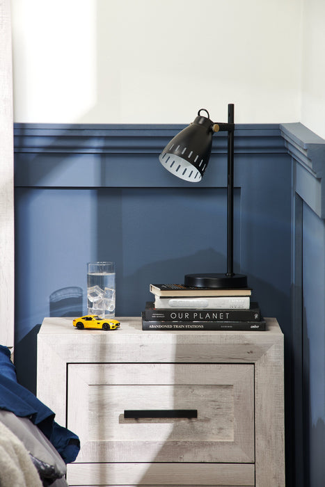 Lampe de travail et de bureau moderne Arthur de 18 po en métal - noire