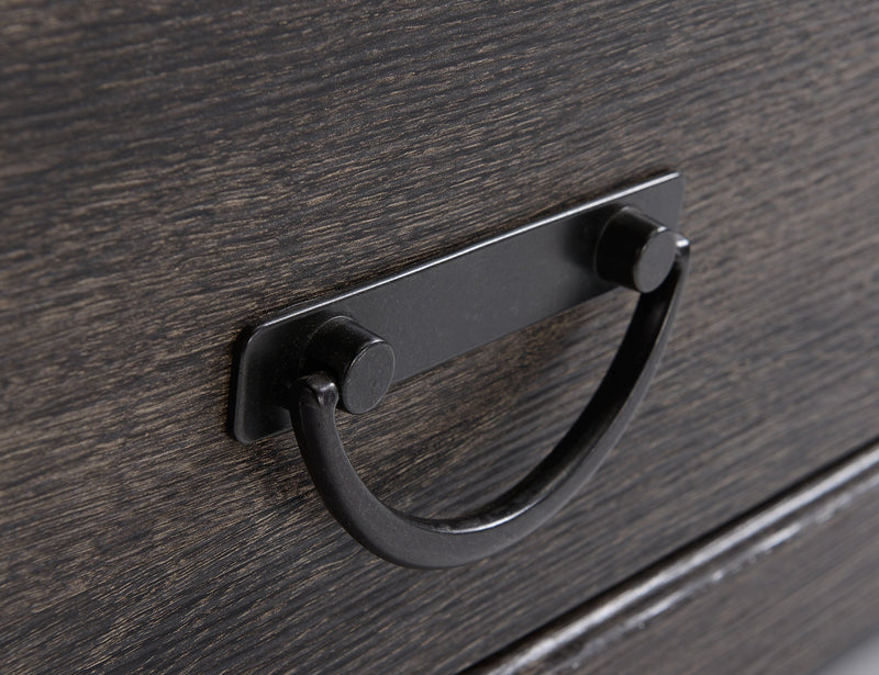 Meuble pour téléviseur rustique Asher de 60 po avec foyer électrique, rangement et système de gestion des câbles pour téléviseurs jusqu’à 65 po - chêne brun