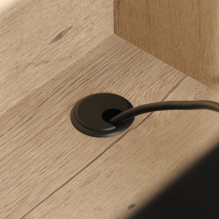 Grand bahut de bureau Aspen Post de 65,12 po de qualité commerciale - chêne clair