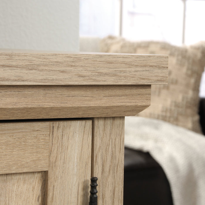 Petit bahut de bureau Aspen Post de 47,09 po de qualité commerciale - chêne clair