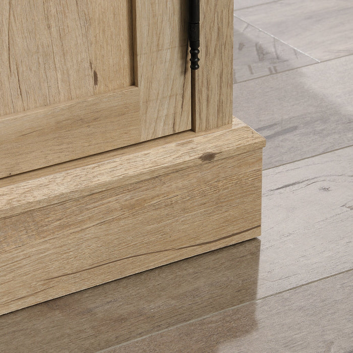 Petit bahut de bureau Aspen Post de 47,09 po de qualité commerciale - chêne clair