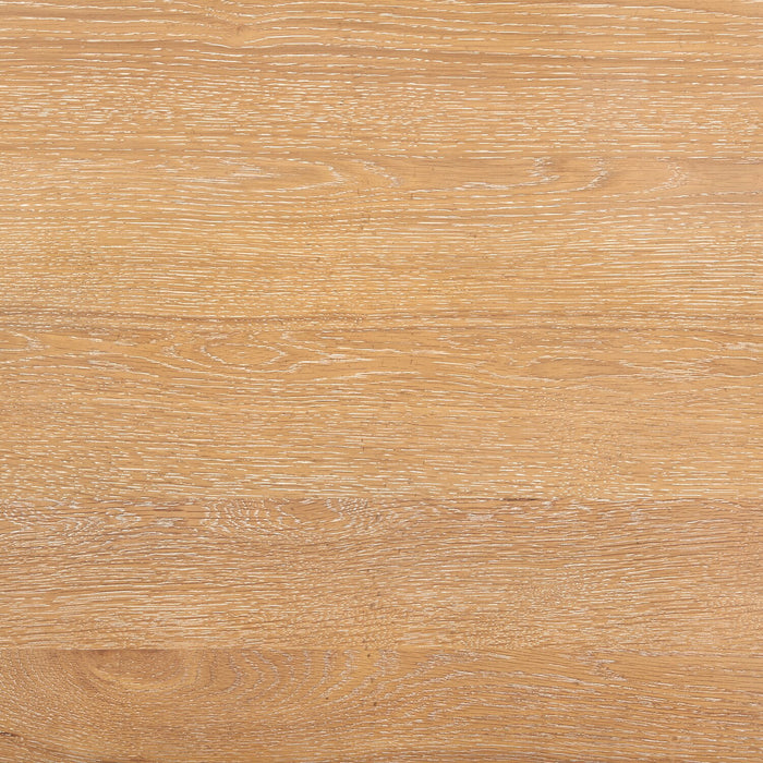 Table de salle à manger Aspen de 80 po à 104 po à rallonge et base à tréteaux - naturelle