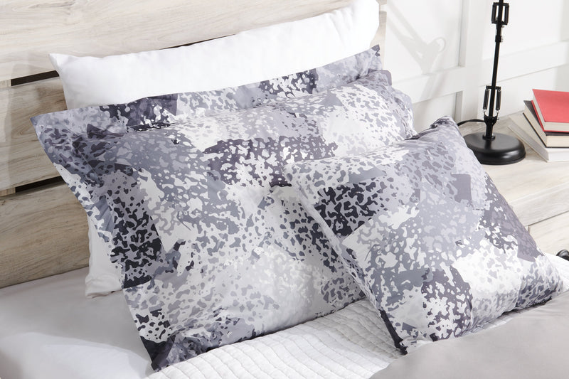 Ensemble d'édredon Axel 3 pièces pour lit simple - gris