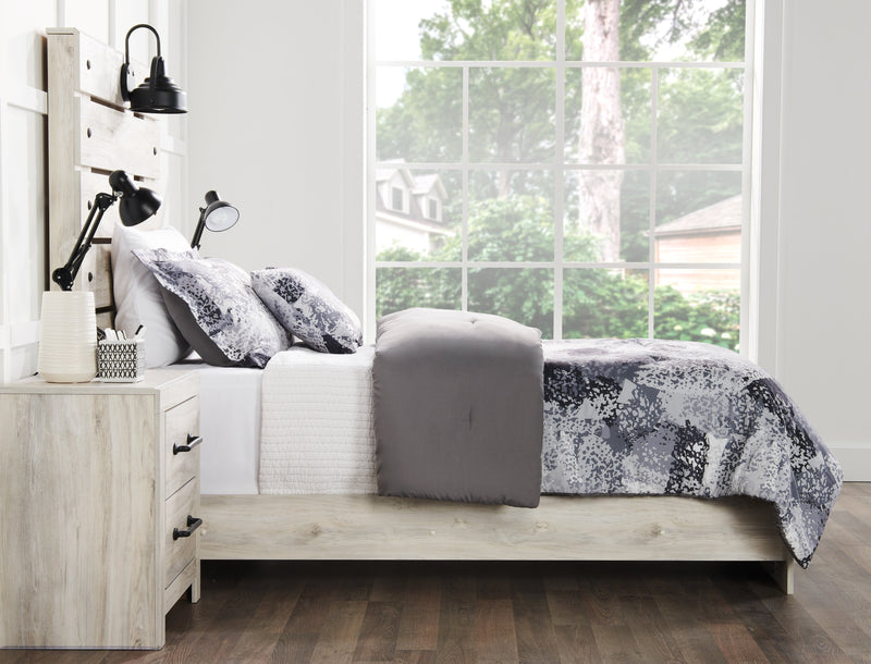 Ensemble d'édredon Axel 4 pièces pour lit double ou grand lit - gris