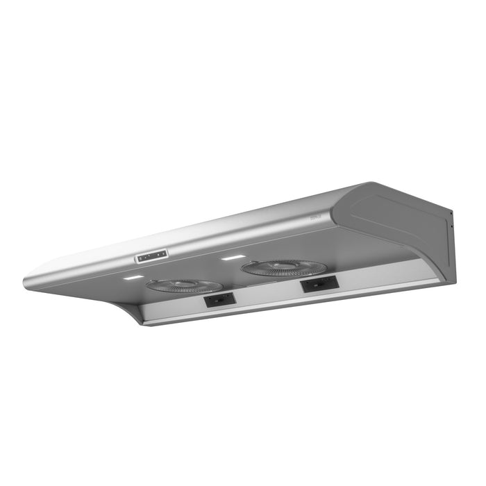 Hotte de cuisinière sous l’armoire Typhoon de Zephyr de 42 po - acier inoxydable - AK2142CS